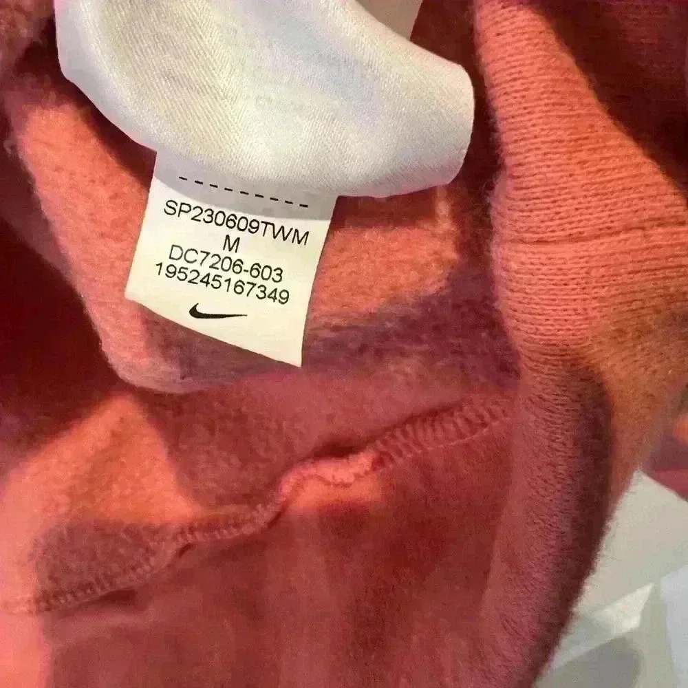 NikeSportswear Kids' Club Fleece Hoodie Girls Size M Pink Salt - Picture 10 of 16
